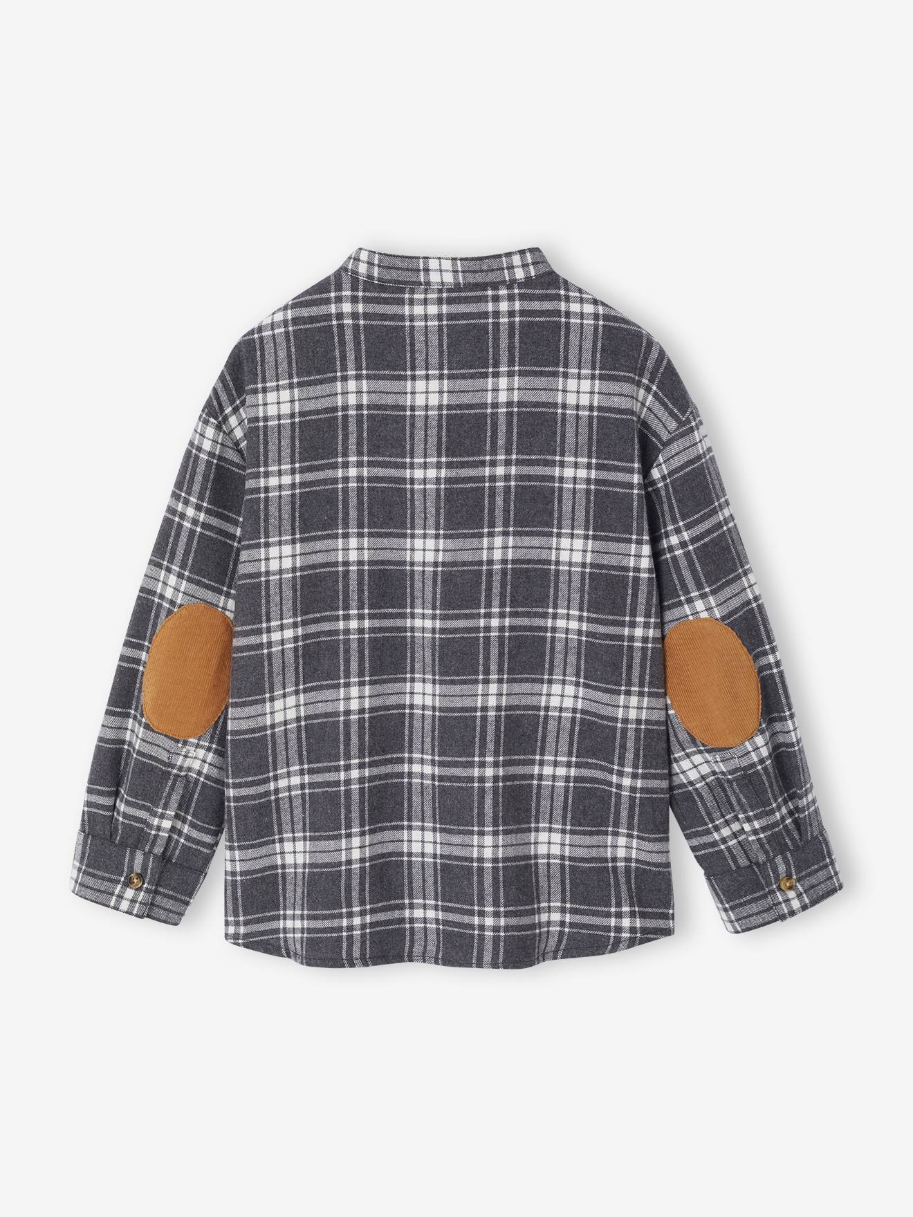 Chemise Garçon J.Crew Tartan Gris - Taille 2, Occasion Très Bon état, 100% Coton