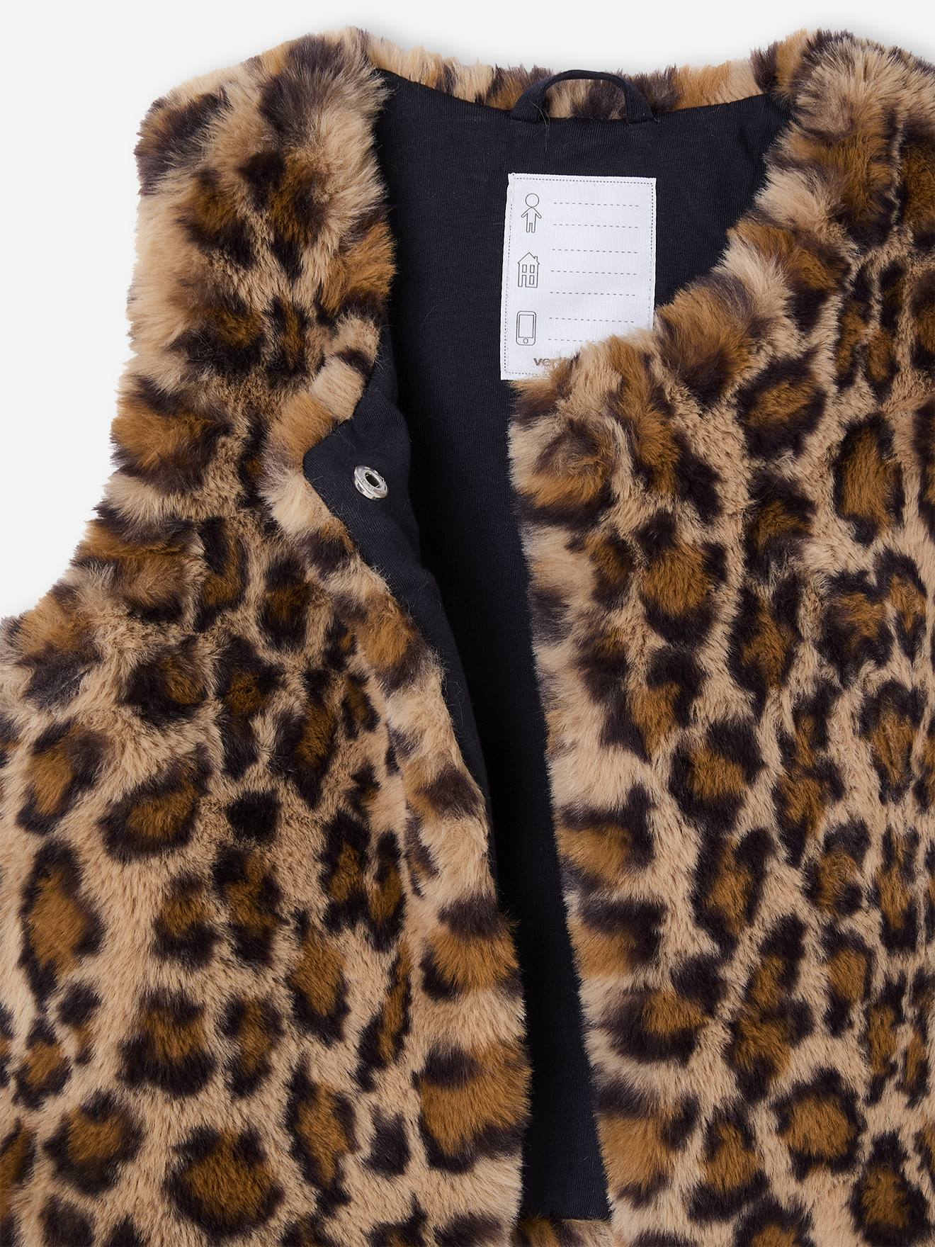 Gilet Fille Splendid - Fausse Fourrure Blanche/ivoire - Taille 12 - Occasion Très Bon état - Style Mouton Super Mignon