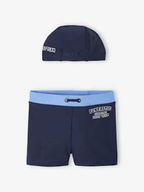 -Boxers + beanie swimsuit set for boys