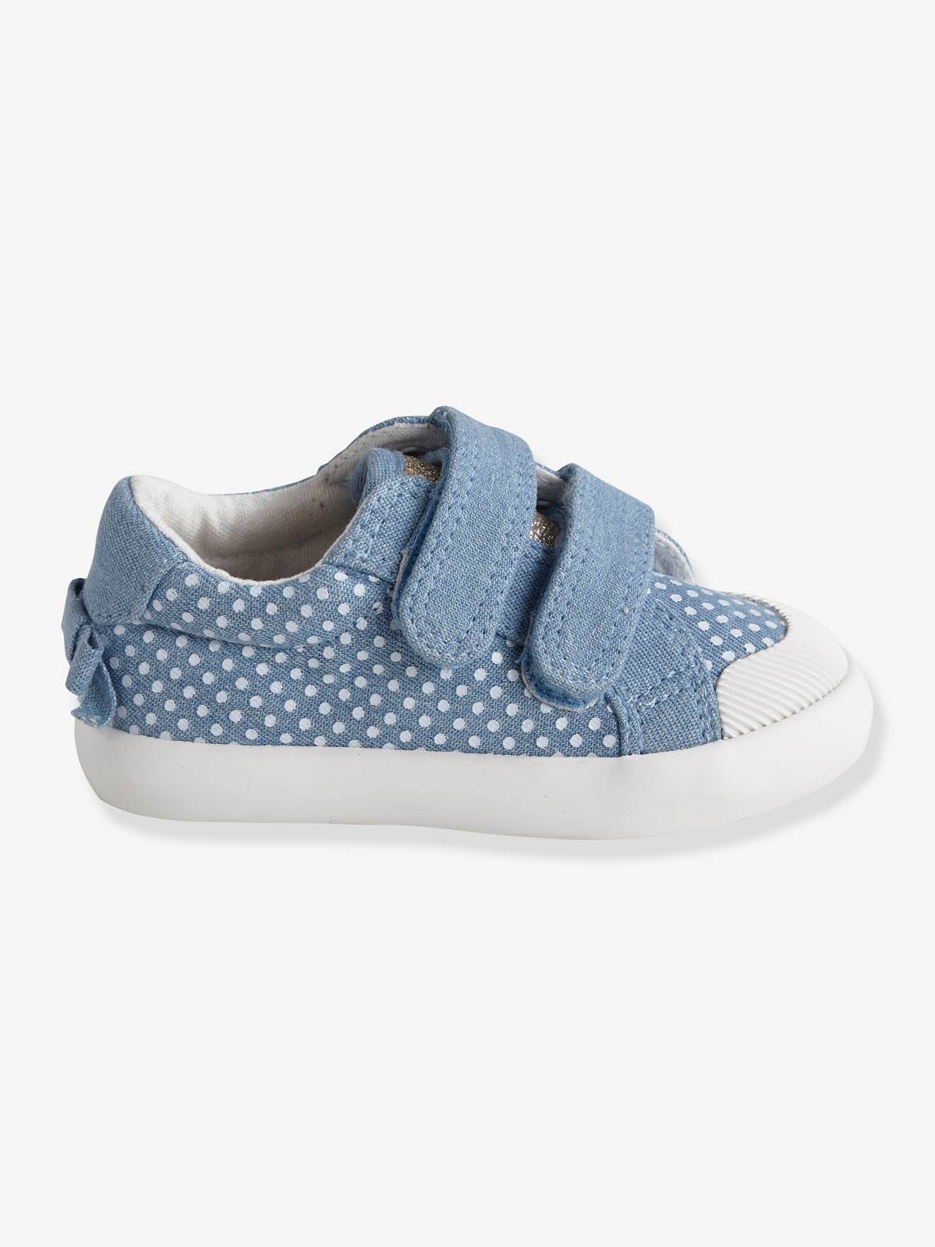 Vertbaudet Tennis Scratchees Bebe Fille En Toile Denim A Pois 23 Baskets Mode Chaussures Et Sacs Smartcodegroup Com