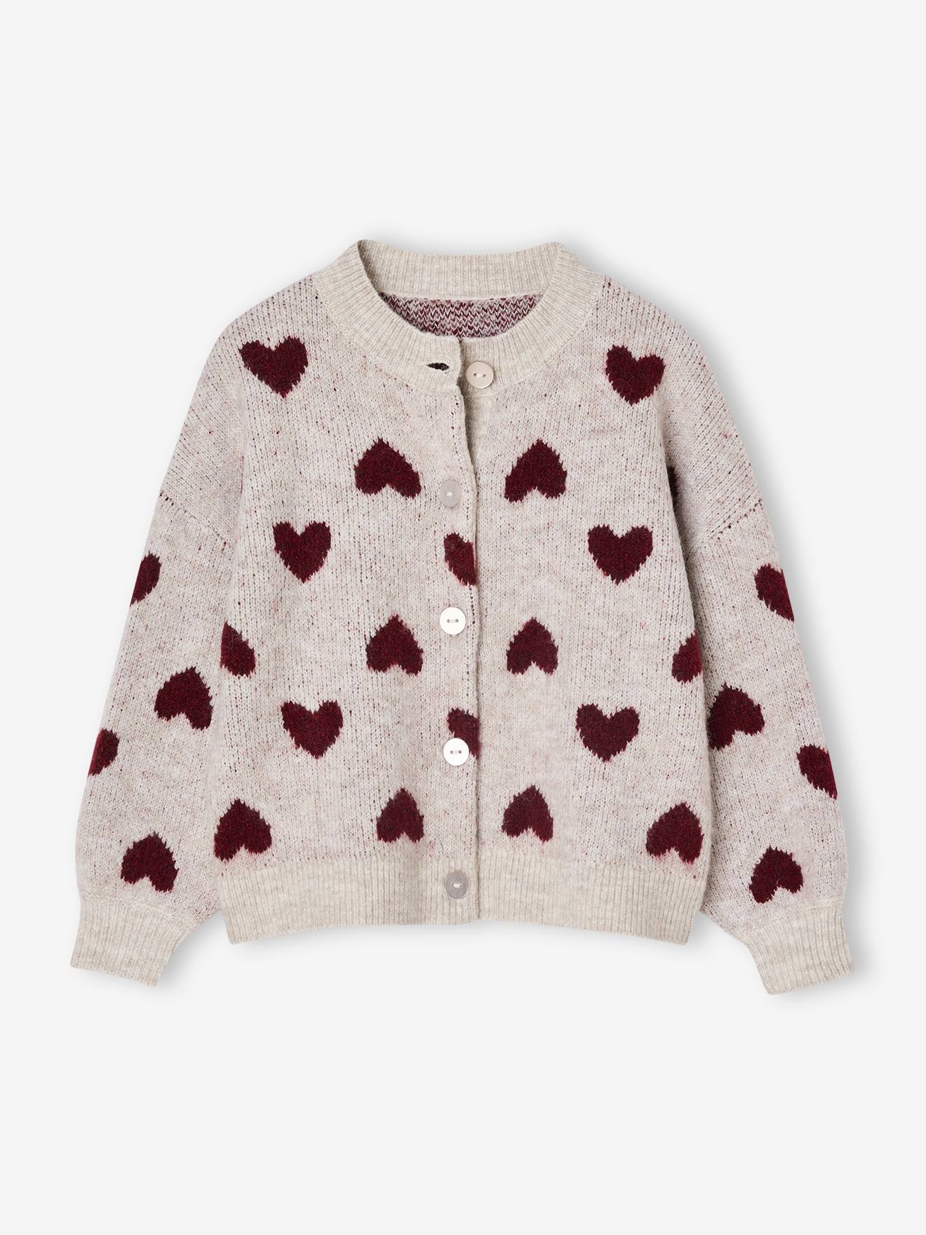 Vert Baudet Gilet "Cardigan Cœur" - La Palette à Tabo Et Tsuko