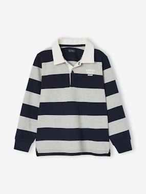 -Striped Polo Shirt for Boys
