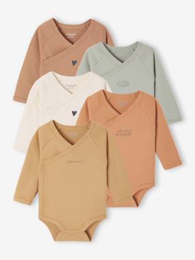 -Lot de 5 bodies Basics ouverture naissance