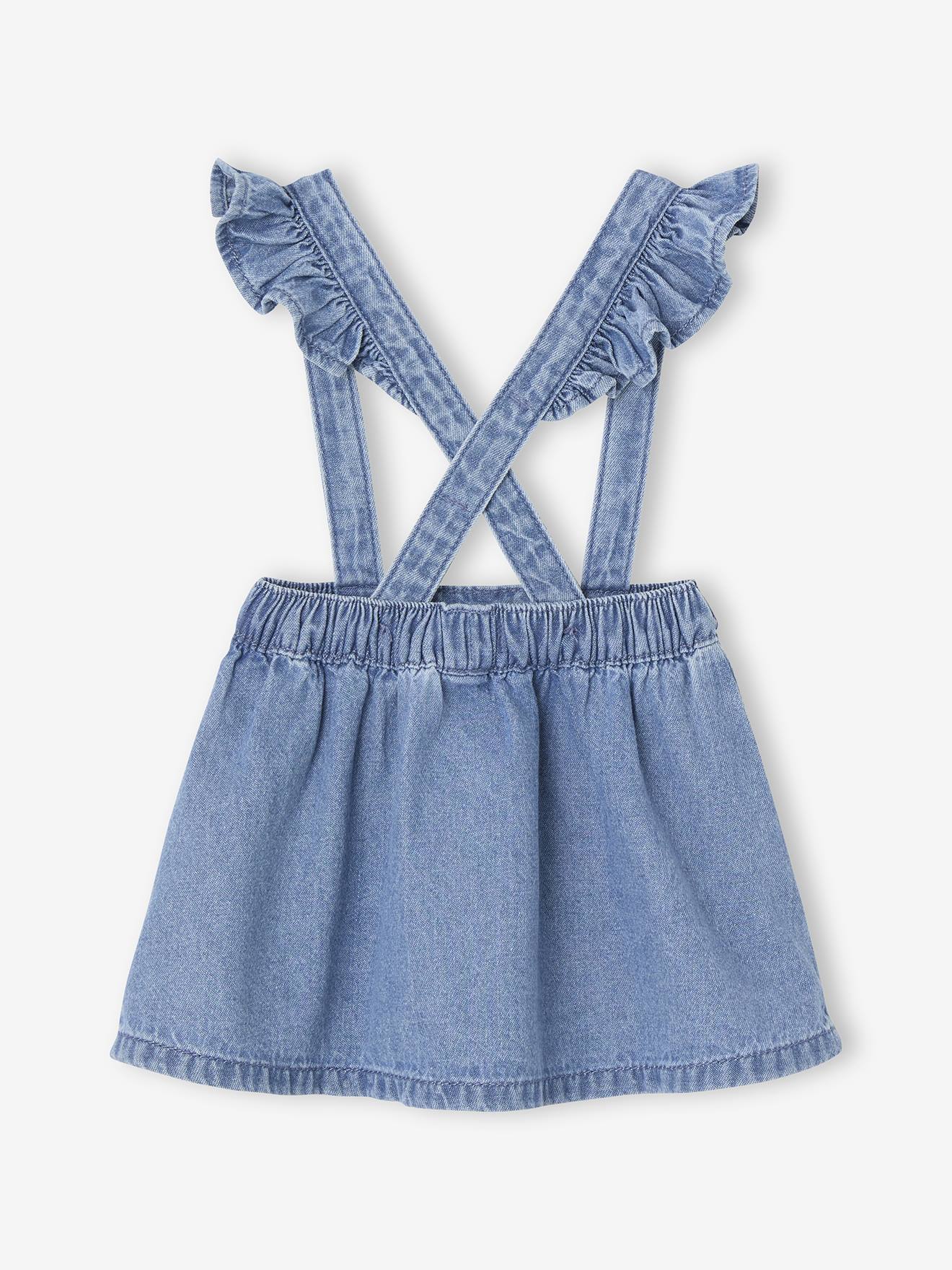 Denim Pinafore Skirt stone, Baby