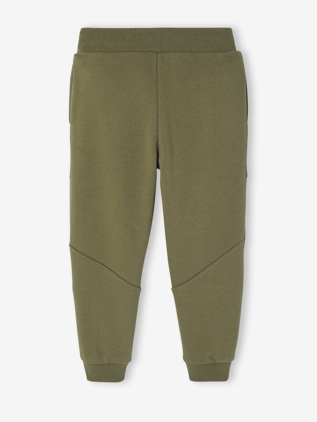 Confort Détente Pantalon Jogging Garçon Vertbaudet - Molleton Noir Chiné - Taille 14A Vêtement Garçon