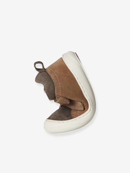 Chaussures premiers pas bébé velcro beige+bleu+bleu électrique+bleu océan+chocolat+lot beige+lot marron+lot vert+marron+ocre+vert+vert sauge - vertbaudet enfant 