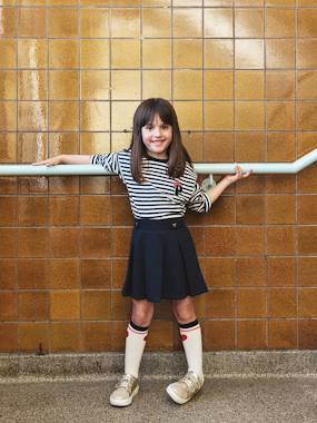 Pleated Skirt for Girls brown, Girls