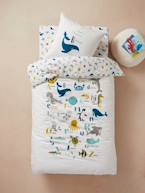 Duvet Cover + Pillowcase Set for Children, Marine Animal Alphabet Theme  - vertbaudet enfant 