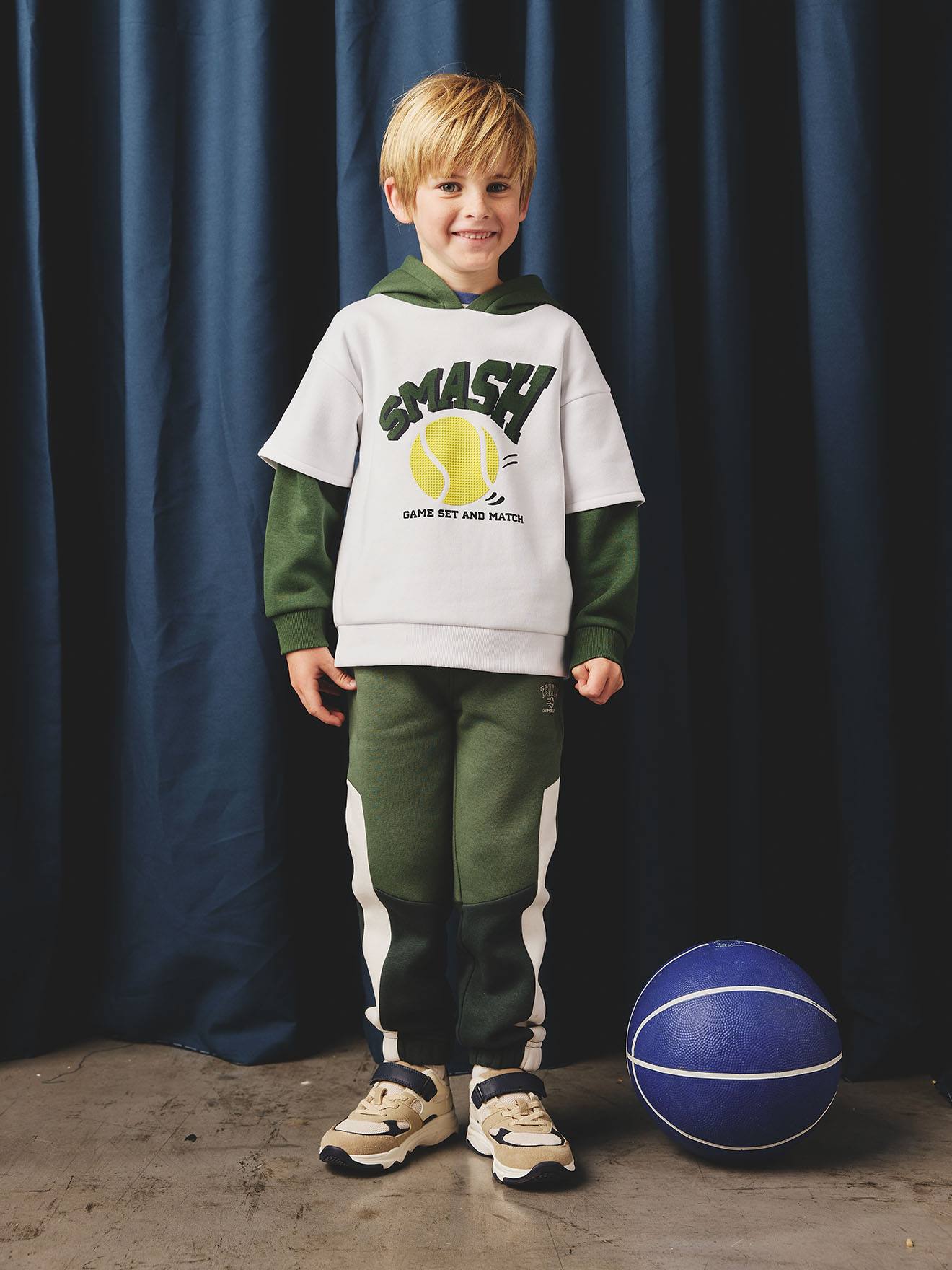 Sweat Pour Garçon Avec Motif Camion Et Texte Multicolore Marron - Tuc Tuc