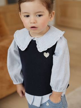Sleeveless jumper for babies  - vertbaudet enfant