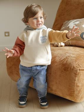 Hooded sweatshirt + jeans set for babies  - vertbaudet enfant