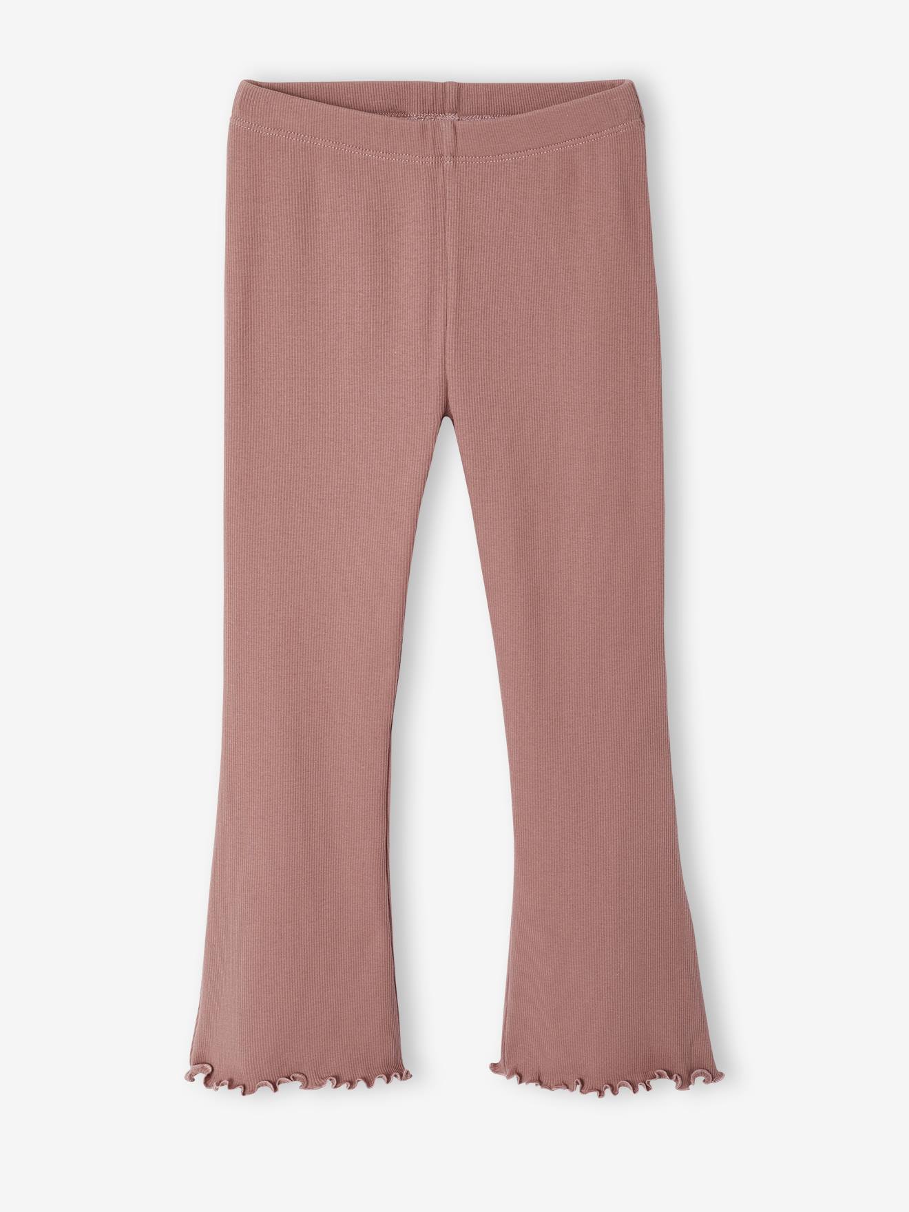 Legging Flare Fille - Coupe évasée, Matière Douce Extensible, Pour Un Style Trendy Et Confortable