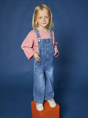 Salopette Short Jean Fille Zara - Taille 8 Ans - Bleu Moyen - Très Bon État