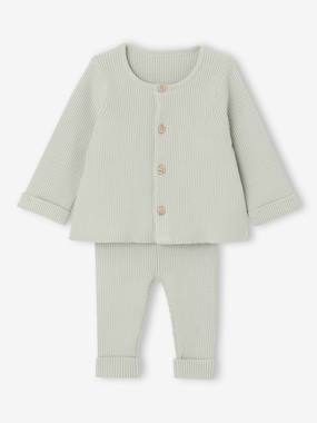 Unisex Combo: Jersey Knit Top & Trousers for Babies  - vertbaudet enfant