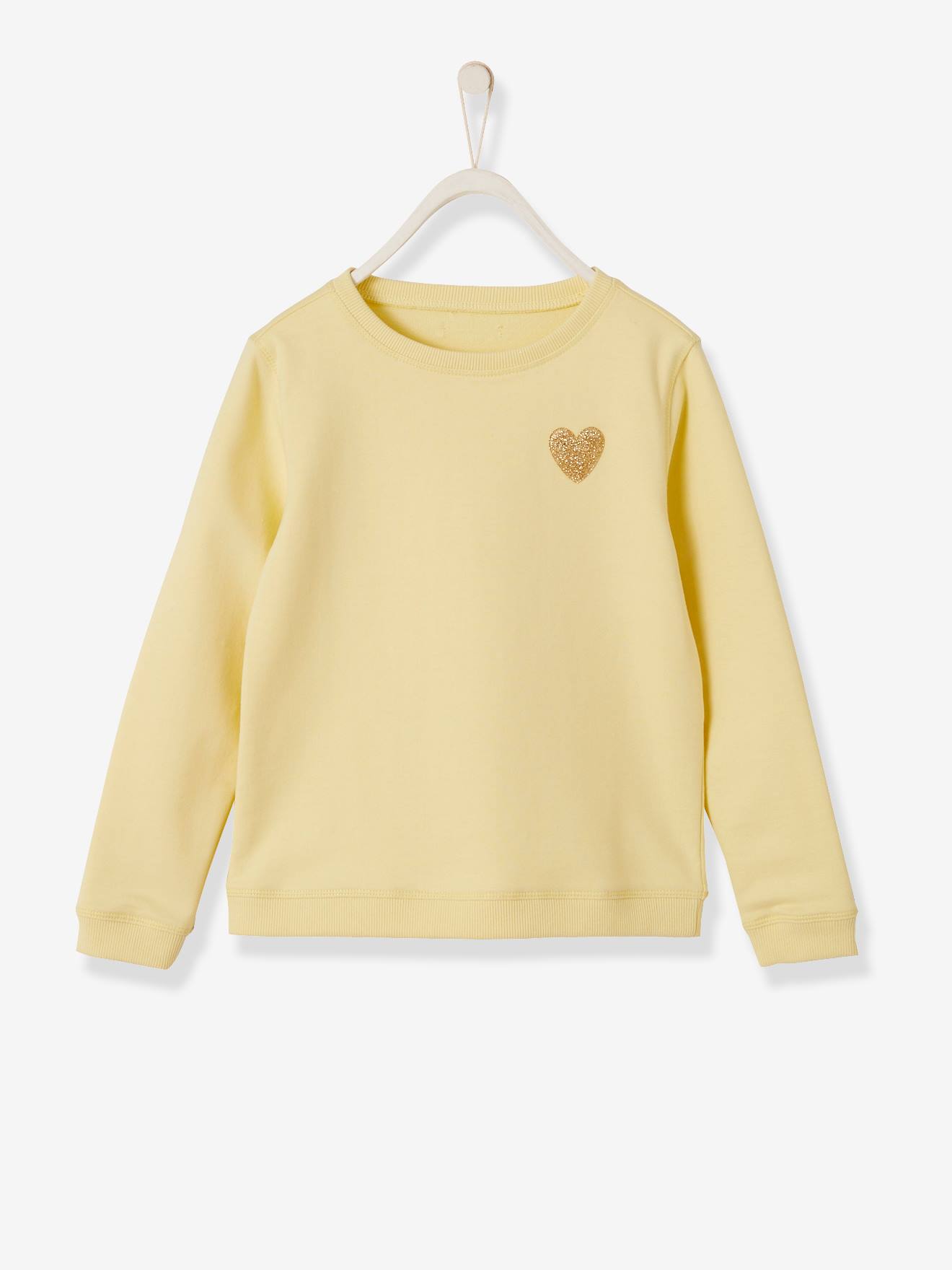 Girls' Pretty Sweatshirt - yellow light 