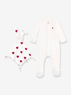 Baby-Newborn gift set in PETIT BATEAU velvet