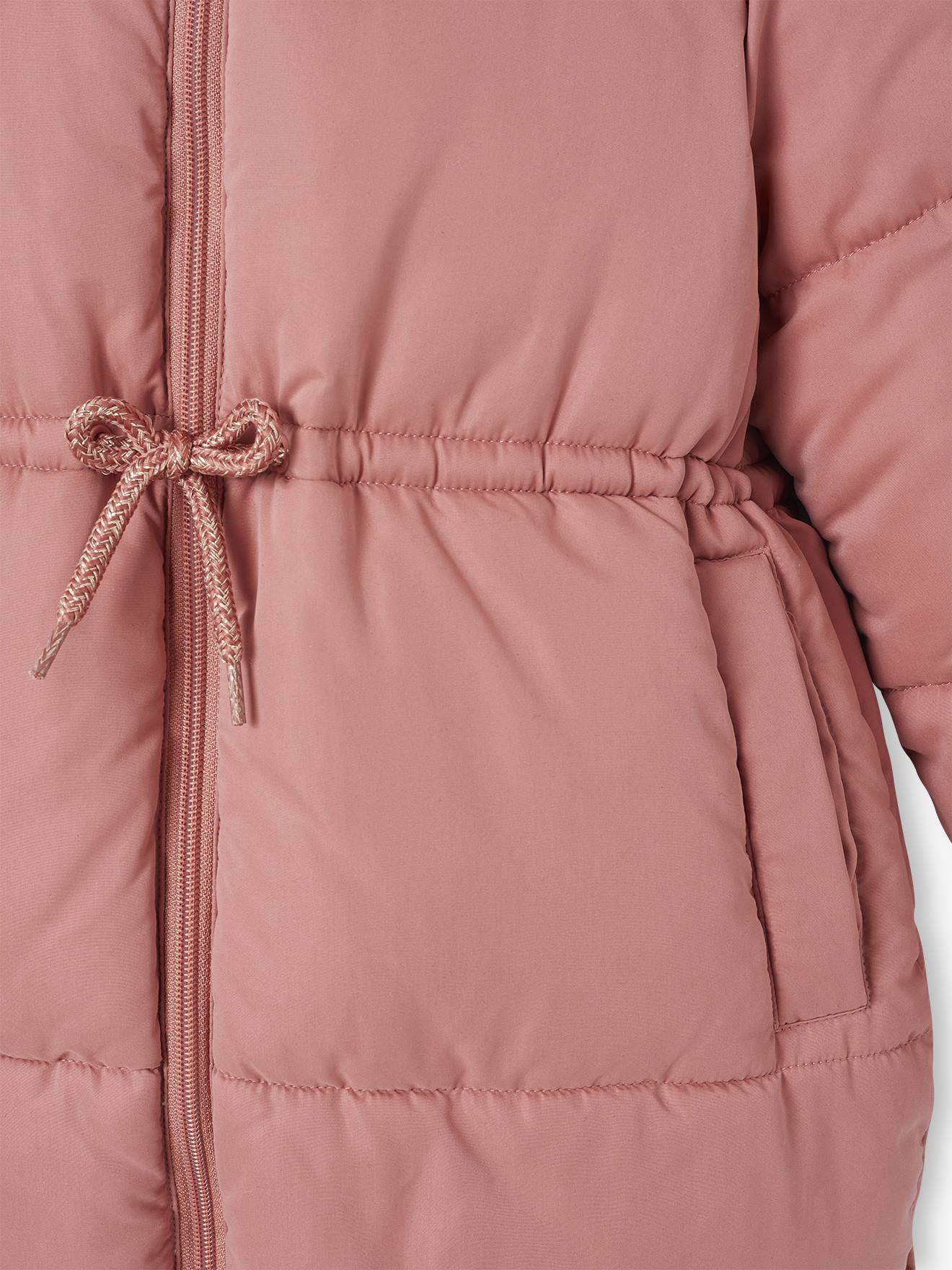 Doudoune Longue Fille à Capuche Vertbaudet - Avec Doublure Sherpa, Fermeture Zippée, Poches Et Serrage Taille