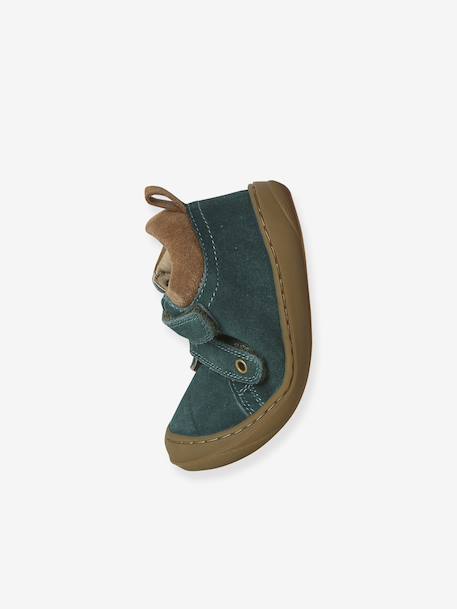 Chaussures premiers pas bébé velcro beige+bleu+bleu électrique+bleu océan+chocolat+lot beige+lot marron+lot vert+marron+ocre+vert+vert sauge - vertbaudet enfant 