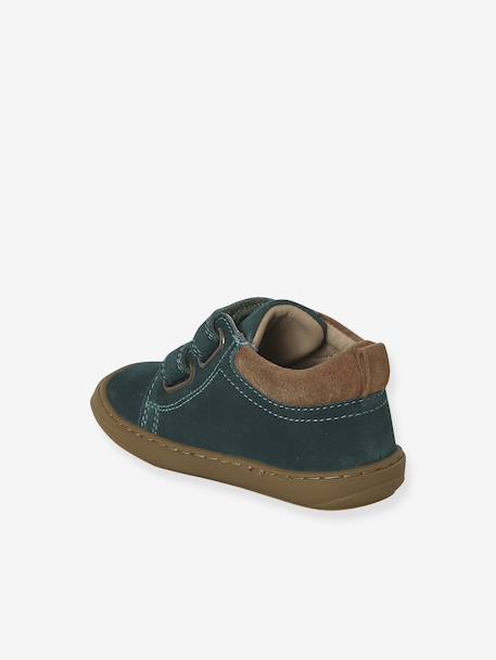 Chaussures premiers pas bébé velcro beige+bleu+bleu électrique+bleu océan+chocolat+lot beige+lot marron+lot vert+marron+ocre+vert+vert sauge - vertbaudet enfant 