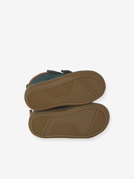 Chaussures premiers pas bébé velcro beige+bleu+bleu électrique+bleu océan+chocolat+lot beige+lot marron+lot vert+marron+ocre+vert+vert sauge - vertbaudet enfant 