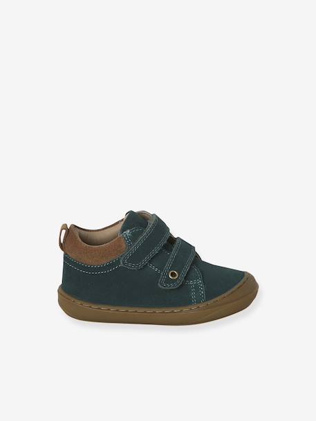 Chaussures premiers pas bébé velcro beige+bleu+bleu électrique+bleu océan+chocolat+lot beige+lot marron+lot vert+marron+ocre+vert+vert sauge - vertbaudet enfant 