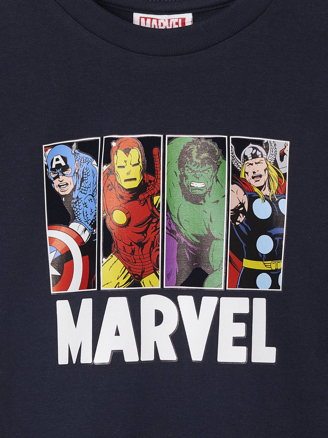 Popgear Marvel Avengers Assemble - Imperméable Rain Mac Bleu Garçon - Logo Et Personnages Officiels