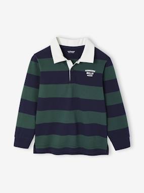 -Striped Polo Shirt for Boys