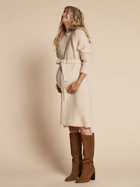 Vêtements de grossesse-Robe-Robe de grossesse en tricot