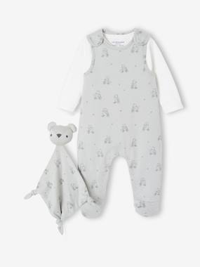 3-Piece Set for Newborns: Jumpsuit + Bodysuit + Comforter  - vertbaudet enfant