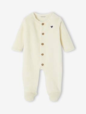 Onesie with Animal or Heart Print for Newborns  - vertbaudet enfant