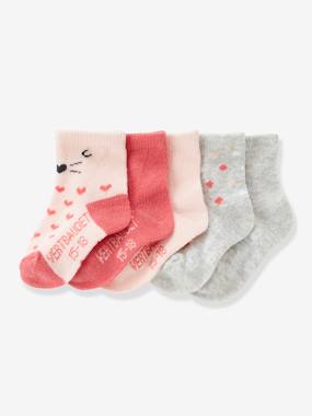 Lot De 7 Chaussettes Bebe Naissance Eau De Rose Raye Bebe