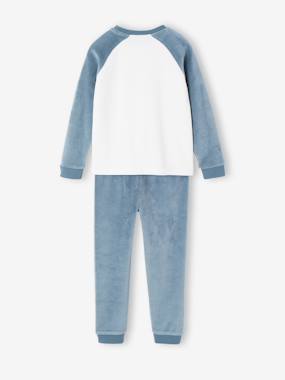 Lot De 2 Pyjamas Garçon En Velours - Motif Dinosaure | 75% Coton, 25% Polyester Recyclé | Vertbaudet