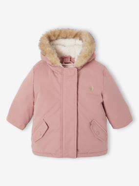 Parka en bébé avec doudoune matelassée amovible indigo, Bébé