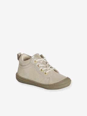 Shoes-Soft Leather Ankle Boots for Baby Girls, Designed for Crawling