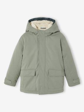 Parka 3 En 1 Fille Vertbaudet Hiver - Doudoune Amovible, Déperlante, Capuche Fourrure, Taille 10 Ans