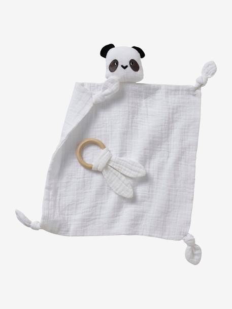 Baby Comforter Toy Round Rattle White Medium 2 Color Multicol