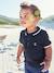 Polo Shirt with Embroidery on the Chest, for Baby Boys Dark Blue+sage green - vertbaudet enfant 