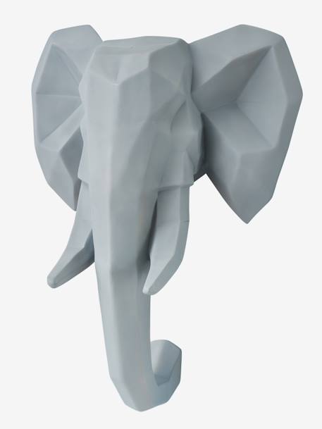 Trophée mural éléphant lumineux GRIS - vertbaudet enfant 