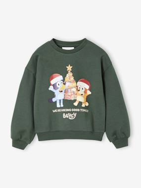 Garçon-Pull, gilet, sweat-Sweat de Noël Bluey mixte