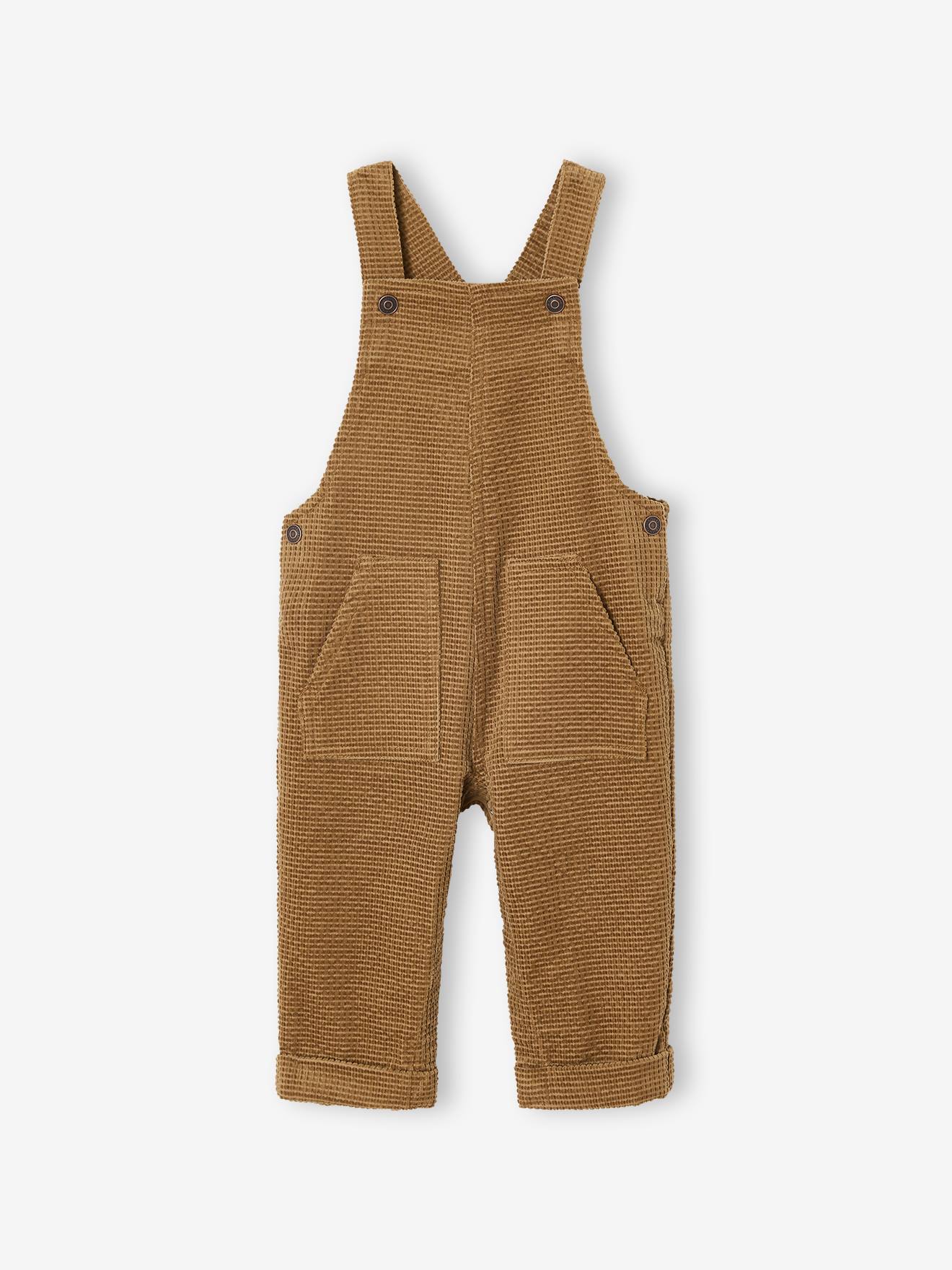 VERTBAUDET Ensemble T-Shirt Rayé Et Salopette Bébé Vert - 6M (67cm)