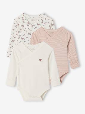 Pack of 3 Size-Adaptable Bodysuits for Babies  - vertbaudet enfant