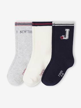 -Pack of 3 Pairs of Socks for Girls, JONEN