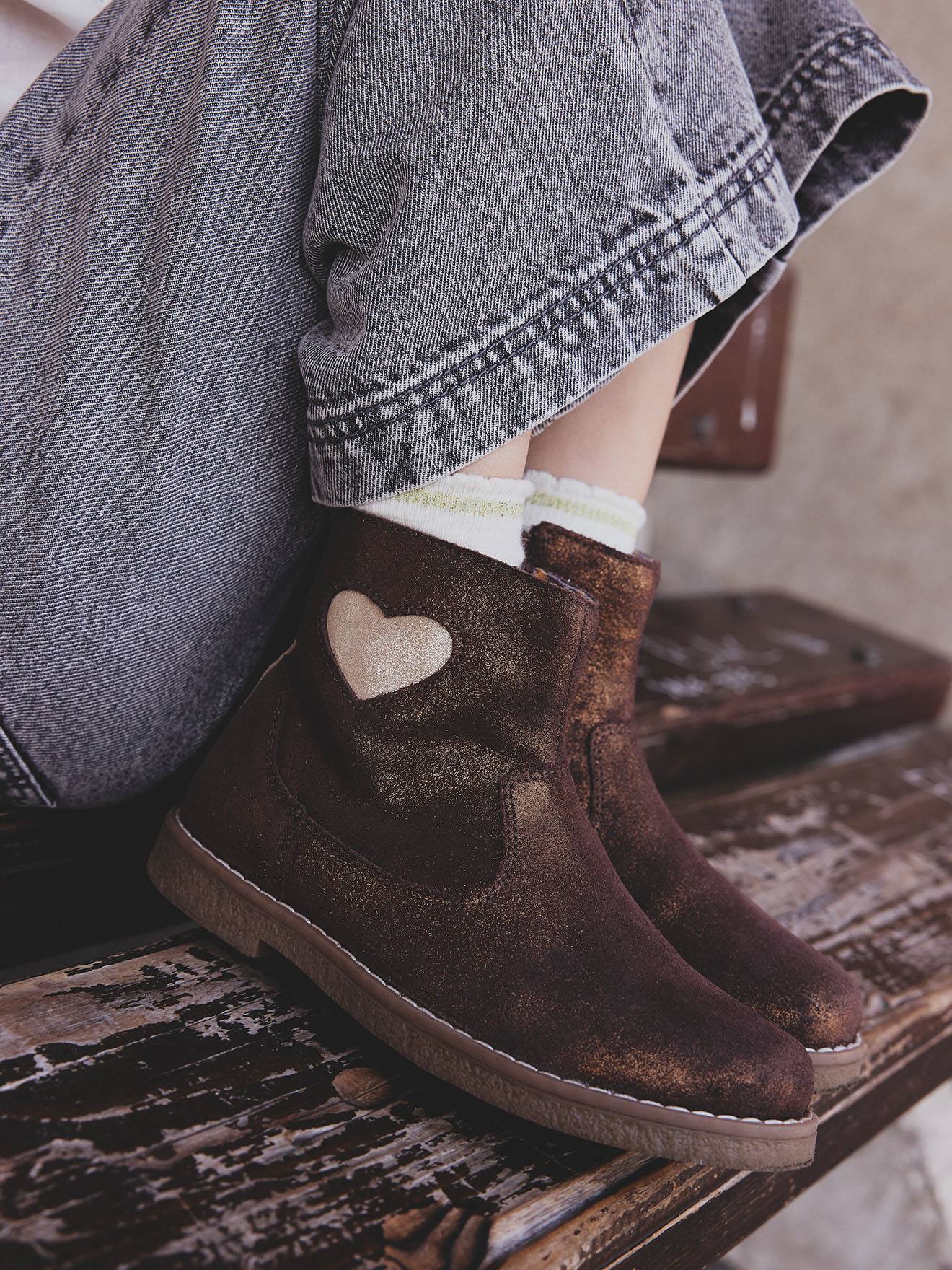 Boots Vertbaudet Fille Bottines Bébé Fille Vertbaudet - Cuir Bordeaux Lacé, Taille 22 Bottines Lacées Bordeaux