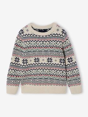 Garçon-Pull, gilet, sweat-Pull garçon jacquard