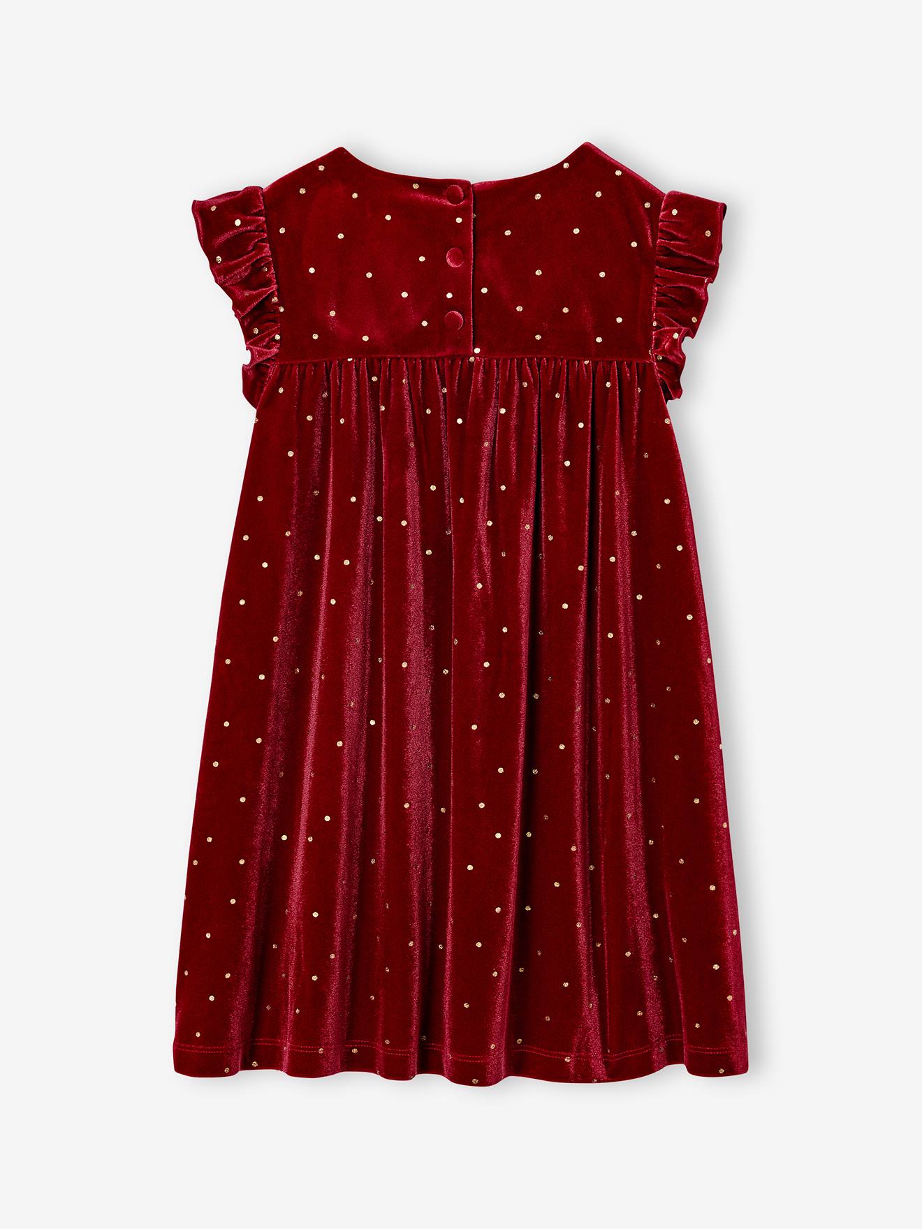 dresses with high slits iAMe Girls All Over Print Dress in Pink