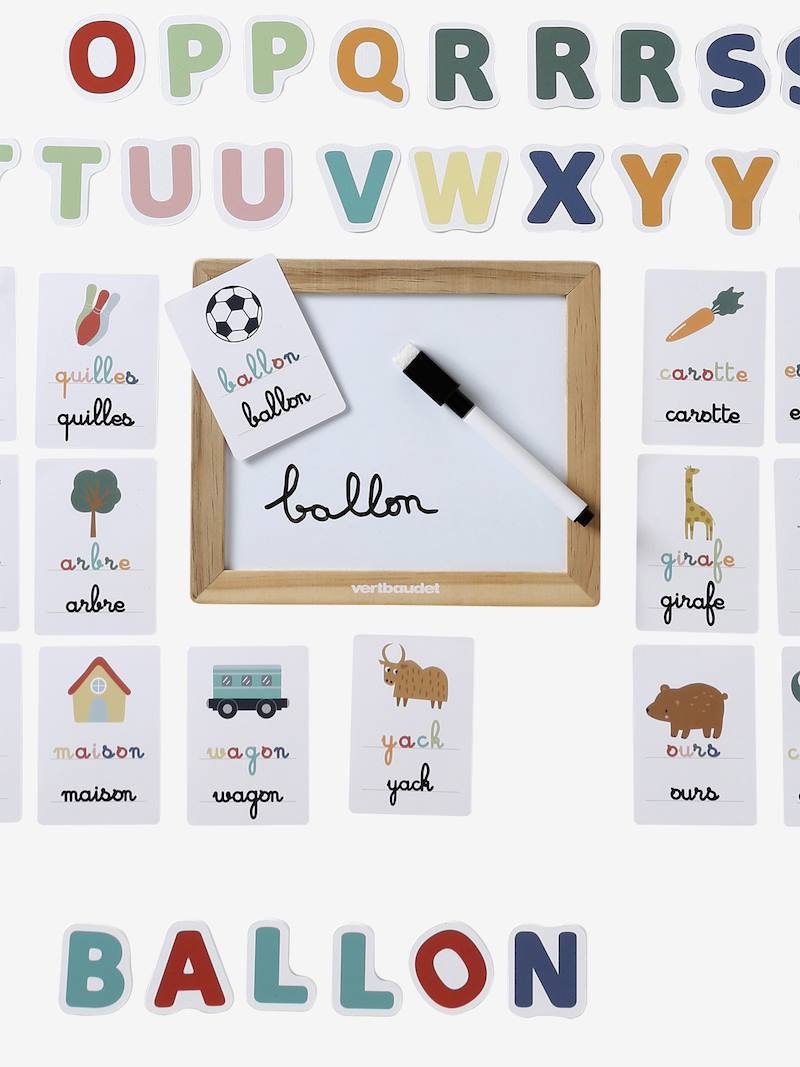 PLANCHE DE PRATIQUE des lettres en bois, planche de traçage de l