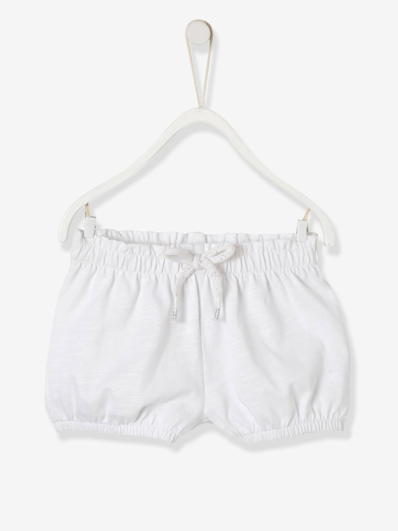 baby girl white shorts