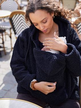 -Progressive Zipped Sherpa Jacket with Baby Protector by ENVIE DE FRAISE
