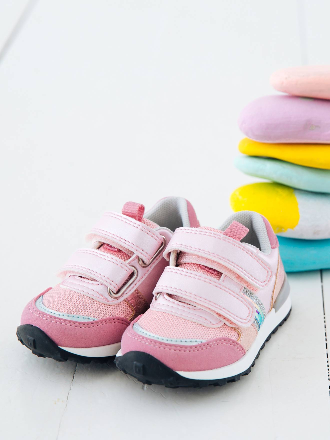 Vertbaudet Baskets scratch/ées b/éb/é Fille Esprit Running