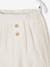Pantalon coupe sarouel en gaze de coton Blanc+blanc imprimé+Bleu+cappuccino+écru+tilleul - vertbaudet enfant 